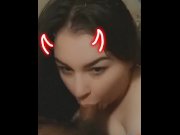 Preview 1 of Bbw Latina Succubus Whore Sucking This Black Dick