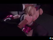 Preview 5 of D.Va Sucks her Boss Off Till he Cums on her Face (with sound) 3d animation hentai game overwatch