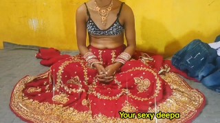 MY Newly Married Indian bhabhi hard fucking with Mee on her bedroom with hindi audio