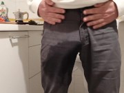 Preview 5 of desperate pee in the kitchen