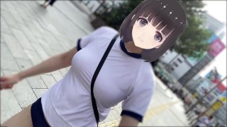 Japanese otaku girl masturbates in K*guya costume.💕hentai