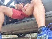 Preview 4 of I stopped the car and started jacking off in public in the middle of the road - almost caught