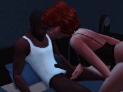 Preview 1 of Mega Sims- Cheating wife gangbanged by BBC infront of husband (Sims 4)