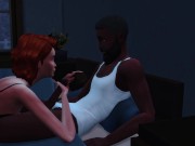 Preview 2 of Mega Sims- Cheating wife gangbanged by BBC infront of husband (Sims 4)