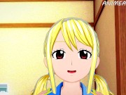 Preview 1 of FAIRY TAIL NATSU AND LUCY HENTAI BOOBJOB AND CREAMPIE