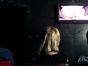 Preview 1 of Hot Wife Fucking Strangers In Adult Theater