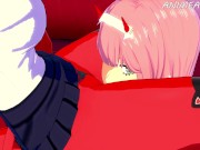 Preview 2 of ZERO TWO AND MERU THE SUCCUBUS CUNNILINGUS LESBIAN HENTAI
