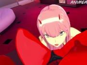 Preview 6 of ZERO TWO AND MERU THE SUCCUBUS CUNNILINGUS LESBIAN HENTAI