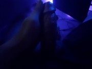 Preview 3 of Big White Cock in Neon Light