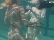 Preview 4 of Russian lesbian girls swimming in the pool
