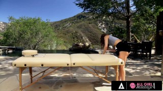 ALLGIRLMASSAGE Remy LaCroix Has A Memorable Outdoor Massage With Abigail Mac