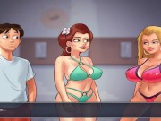 Preview 2 of Summertime saga - Cuckold Girlfriend lets Friend Fuck Her Boyfriend || Sex Scene