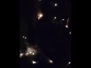 Preview 4 of Young woman caught with her Christmas lights