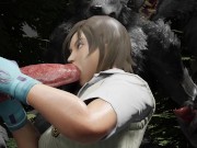 Preview 1 of Werewolf Ganbang Busty Girl Asuka | Big Cock Monster | 3d Porn