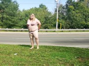 Preview 2 of Trans/Sissy Disgraces herself on Public Street in Bra and Panties