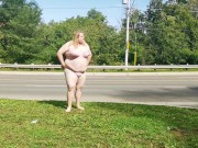 Preview 6 of Trans/Sissy Disgraces herself on Public Street in Bra and Panties
