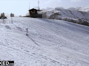 Preview 2 of BLACKED Ski bunnies Jia & Like compete for Joss' cock