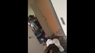 Fucking slim ebony slut in campus dorm room