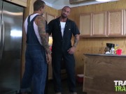 Preview 1 of TRAILERTRASHBOYS Gay Michael Roman Barebacks Jock Isaac X