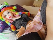 Preview 4 of Happy New Year 2022! Home alone with my Step-LittleSister Fucking anal Sweet cute Beauty Realdoll