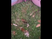 Preview 3 of pissing on grass for new years