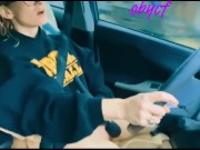 Preview 1 of I got horny on the drive home so I pulled over to cum and got caught on