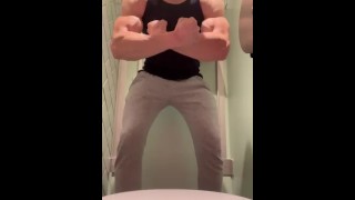 Straight Alpha Flexing His Muscles