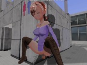 Preview 6 of 3D HENTAI Anal sex with a mistress on the roof of the shopping center