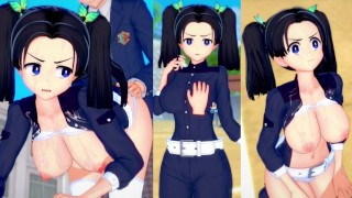 [Hentai Game Koikatsu! ]Have sex with Big tits Demon Slayer Aoi Kanzaki.3DCG Erotic Anime Video.