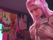 Preview 2 of Hentai Uncensored - Bibi with her huge tits manages to delight