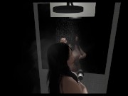 Preview 2 of stepsister who thinks of older stepbrother♥( shower after sex)(セックス後のシャワー♥)