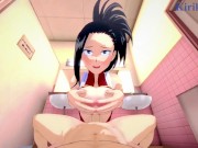 Preview 1 of Momo Yaoyorozu and I have deep fucking in the women's restroom. - My Hero Academia POV Hentai
