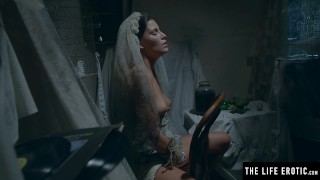 BABE PUBLIC MASTURBATION! FINGERING PUSSY IN SEXY DRESS! HOT RISKY! - ANGELINAPUX