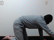 Preview 2 of （YogaKetsuiki Part2）I do cat stretch (yoga) for 3 minutes. In the meantime, put up with dry orgasm.