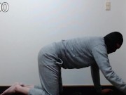 Preview 4 of （YogaKetsuiki Part2）I do cat stretch (yoga) for 3 minutes. In the meantime, put up with dry orgasm.