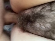 Preview 6 of 19 years old girlfriend gets cum in her hairy pussy again