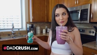 Dad Crush - Fitness Babe Motivates Her Lazy Stepdad To Live More Healthy With Her Juicy Pussy