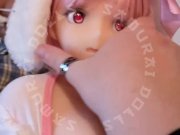 Preview 4 of Magic bunny girl sex doll makes her squirting pussy vibrate on the magic wand