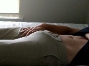 Preview 2 of Rubbing myself through my pants then pulling out my nice hard cock!