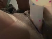 Preview 3 of Want some cream? Teen Black Pussy Cum Orgasm