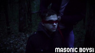 MasonicBoys - Smooth bottom boy receives older master’s seed