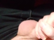 Preview 2 of POV BIG COCK JERKING watching PORN