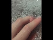Preview 1 of Do you want to join me in a bubble bath and jerk off my big clit?