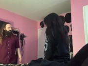 Preview 2 of Trans goth slut fucks her roommate (full vid on OF)