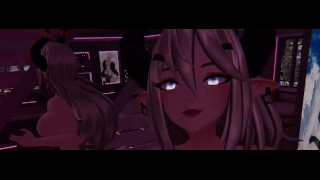 vtuber uses interactable virtual dildo for the first time