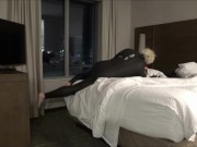 Preview 4 of Hotel Movie Part 4 - Blonde Surfer searches the Room
