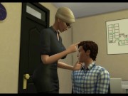 Preview 1 of New Shemale Boss Tests Her Employee - Shemale Fucks Guy