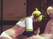 Preview 1 of Yaoi Femboy Vocaloid - Len Handjob And Fucked in misionary style