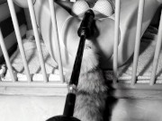 Preview 6 of A day in a life of a Kitten: Ep.1 - Squirting on her tail | Bdsmlovers91