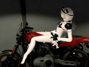 Preview 6 of Hello moto! Bike sexy solo action! Waifu Emy is riding on the storm!